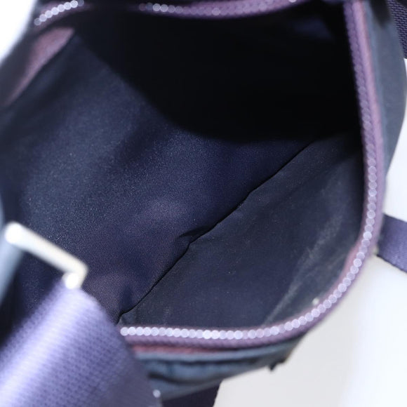 PRADA Shoulder Bag Nylon Purple Silver Auth 146670