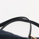 PRADA Backpack Nylon Navy Gold Auth 146671-11