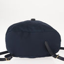 PRADA Backpack Nylon Navy Gold Auth 146671-12