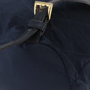 PRADA Backpack Nylon Navy Gold Auth 146671-16