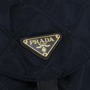 PRADA Backpack Nylon Navy Gold Auth 146671-17