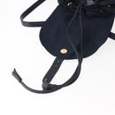 PRADA Backpack Nylon Navy Gold Auth 146671-19