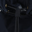 PRADA Backpack Nylon Navy Gold Auth 146671-21