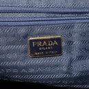 PRADA Backpack Nylon Navy Gold Auth 146671-22