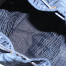 PRADA Backpack Nylon Navy Gold Auth 146671-23