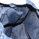 PRADA Backpack Nylon Navy Gold Auth 146671-25