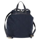 PRADA Backpack Nylon Navy Gold Auth 146671-3