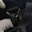 PRADA Backpack Nylon Navy Gold Auth 146671-7