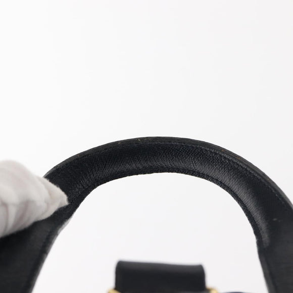 PRADA Backpack Nylon Navy Gold Auth 146671