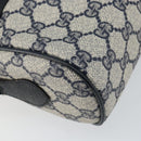 GUCCI GG Supreme Sherry Line Shoulder Bag PVC Navy Red 56 02 005 Auth 146673-15