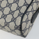 GUCCI GG Supreme Sherry Line Shoulder Bag PVC Navy Red 56 02 005 Auth 146673-16