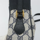 GUCCI GG Supreme Sherry Line Shoulder Bag PVC Navy Red 56 02 005 Auth 146673-18