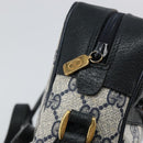 GUCCI GG Supreme Sherry Line Shoulder Bag PVC Navy Red 56 02 005 Auth 146673-9