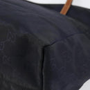 GUCCI GG Canvas Tote Bag Nylon Navy 282439 Auth 146676-15