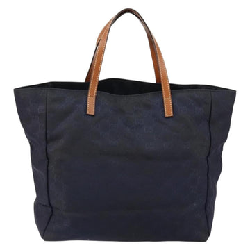 GUCCI GG Canvas Tote Bag Nylon Navy 282439 Auth 146676 - 0
