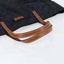 GUCCI GG Canvas Tote Bag Nylon Navy 282439 Auth 146676-7
