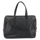 PRADA Hand Bag Safiano leather Black Gold Auth 146677-2