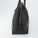 PRADA Hand Bag Safiano leather Black Gold Auth 146677-3