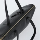 PRADA Hand Bag Safiano leather Black Gold Auth 146677-6