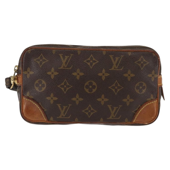 LOUIS VUITTON Monogram Marly Dragonne PM Clutch Bag M51827 LV Auth 146679