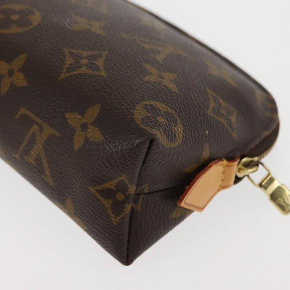 LOUIS VUITTON Monogram Pochette Cosmetic PM Cosmetic Pouch M47515 LV Auth 146683