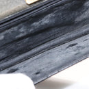 GIVENCHY Chain Shoulder Bag Leather Black Gold Auth 146686-11