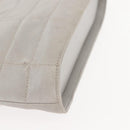 CHANEL Hand Bag Nylon Gray CC Auth 146688-11