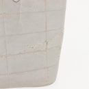 CHANEL Hand Bag Nylon Gray CC Auth 146688-4