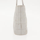 CHANEL Hand Bag Nylon Gray CC Auth 146688-6