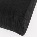 Christian Dior Canage Hand Bag Nylon Black Gold Auth 146695-15