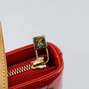 LOUIS VUITTON Monogram Vernis Houston Hand Bag Red M91092 LV Auth 146697-18