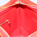 LOUIS VUITTON Monogram Vernis Houston Hand Bag Red M91092 LV Auth 146697-20