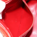 LOUIS VUITTON Monogram Vernis Houston Hand Bag Red M91092 LV Auth 146697-22