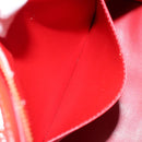 LOUIS VUITTON Monogram Vernis Houston Hand Bag Red M91092 LV Auth 146697-23