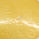 LOUIS VUITTON Monogram Vernis Spring Street Bag Lime Yellow M91068 Auth 146698-10