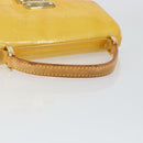 LOUIS VUITTON Monogram Vernis Spring Street Bag Lime Yellow M91068 Auth 146698-7