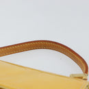 LOUIS VUITTON Monogram Vernis Spring Street Bag Lime Yellow M91068 Auth 146698-8