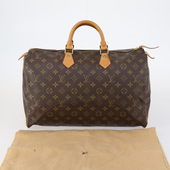 LOUIS VUITTON Monogram Speedy 40 Hand Bag M41522 LV Auth 146700