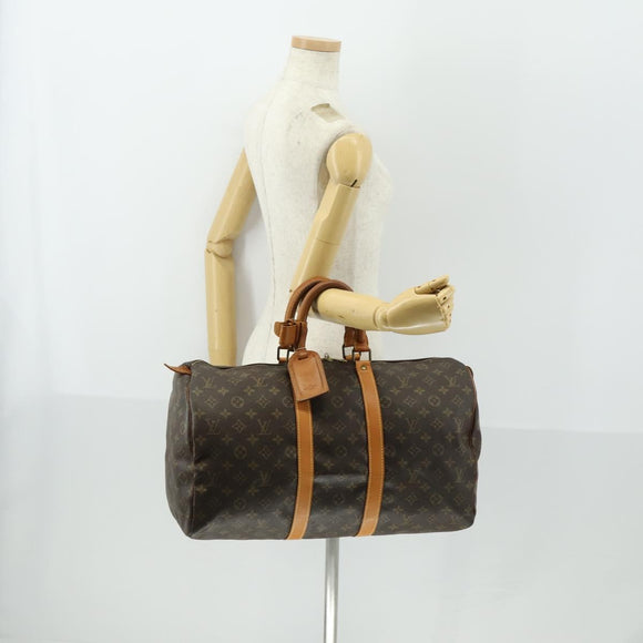 LOUIS VUITTON Monogram Keepall 45 Boston Bag M41428 LV Auth 146704A