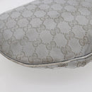 GUCCI GG Canvas Newbrit Shoulder Bag Silver Gold 169998 Auth 146706-14
