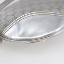 GUCCI GG Canvas Newbrit Shoulder Bag Silver Gold 169998 Auth 146706-16