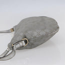 GUCCI GG Canvas Newbrit Shoulder Bag Silver Gold 169998 Auth 146706-3