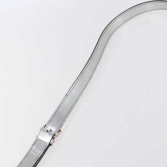 GUCCI GG Canvas Newbrit Shoulder Bag Silver Gold 169998 Auth 146706