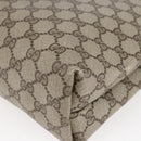 GUCCI GG Supreme Web Sherry Line Tote Bag PVC Beige Gold 39 02 003 Auth 146707-15