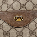 GUCCI GG Supreme Web Sherry Line Tote Bag PVC Beige Gold 39 02 003 Auth 146707-17