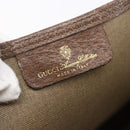 GUCCI GG Supreme Web Sherry Line Tote Bag PVC Beige Gold 39 02 003 Auth 146707-18