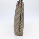GUCCI GG Supreme Web Sherry Line Tote Bag PVC Beige Gold 39 02 003 Auth 146707-3