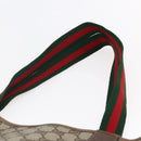 GUCCI GG Supreme Web Sherry Line Tote Bag PVC Beige Gold 39 02 003 Auth 146707-8