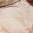 PRADA Chain Hand Bag Nylon Beige Gold Auth 146709-11