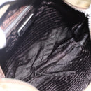 PRADA Shoulder Bag Nylon Khaki Silver Auth 146713-10